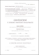 Profesní kvalifikace - osvědčení