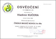 Certifikát Čínská masáž nohou