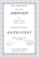 Certifikát Baňkování