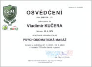 Certifikát Psychosomatická masáž